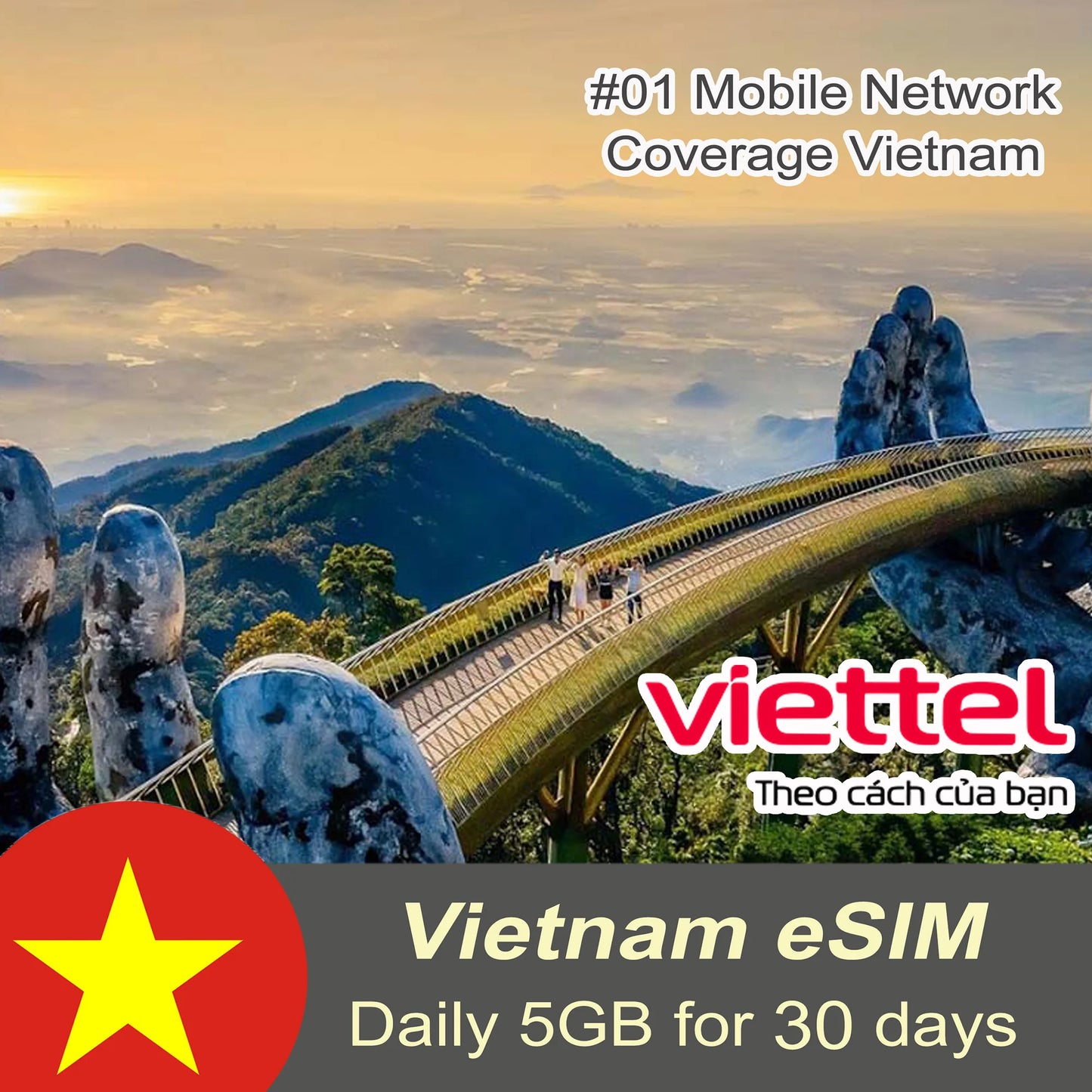 Viettel eSIM Daily 5GB For 30 Days