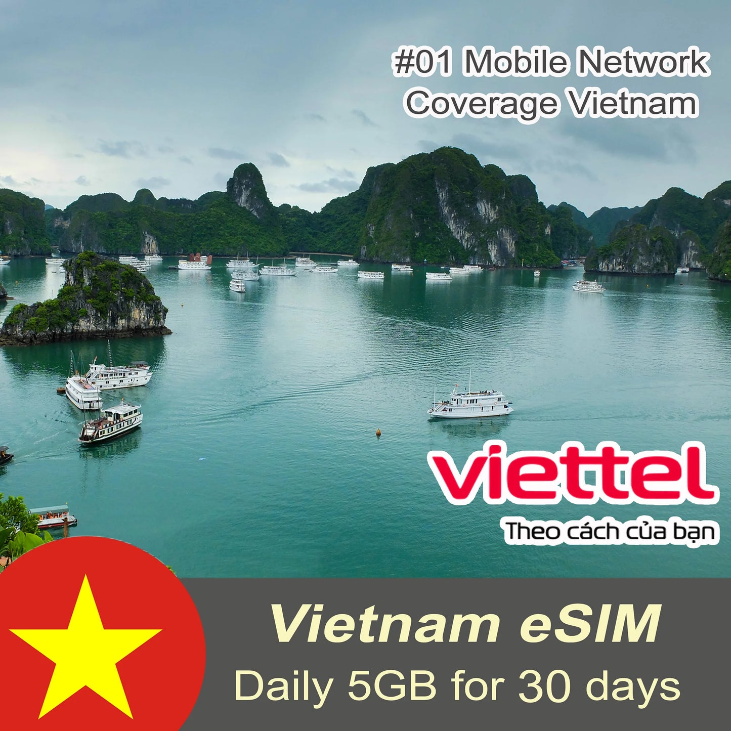 Viettel eSIM Daily 5GB For 30 Days