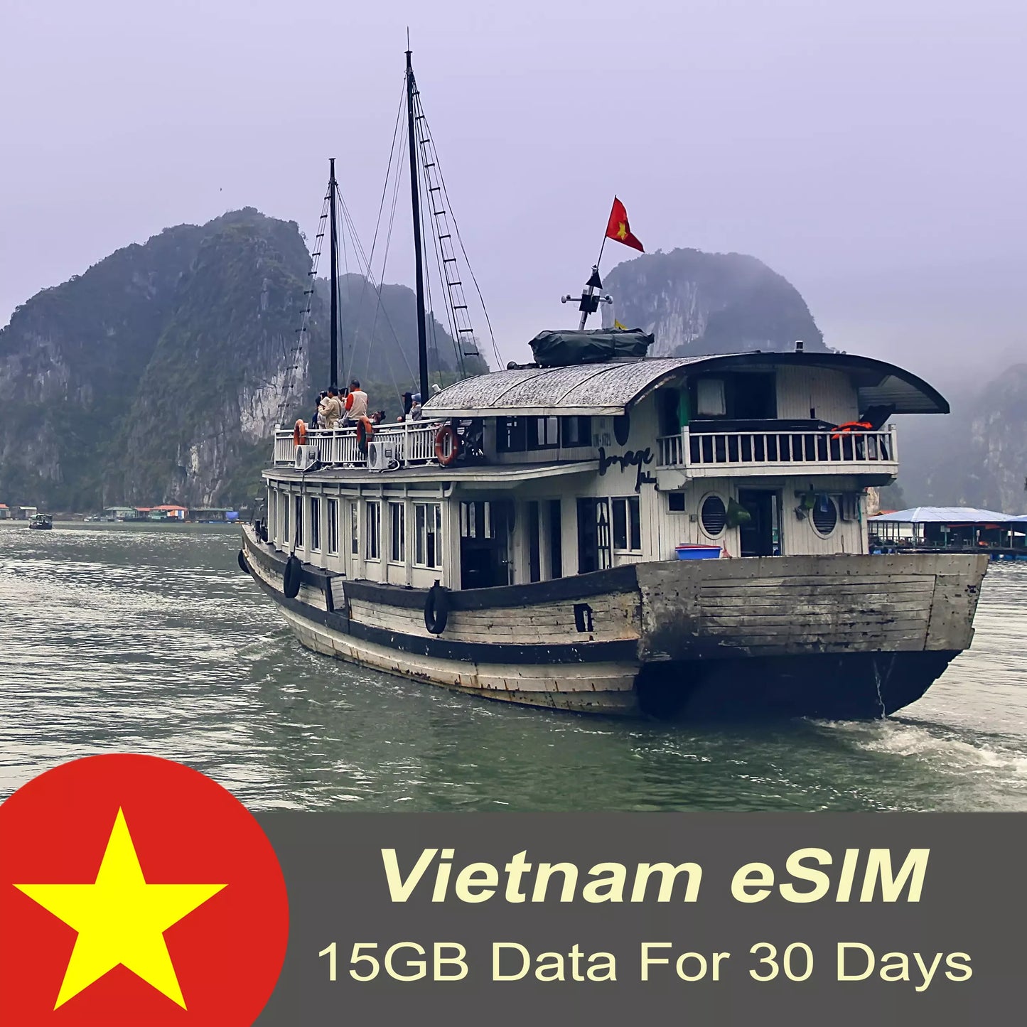 Vietnam Tourist eSIM 15GB - 30 days