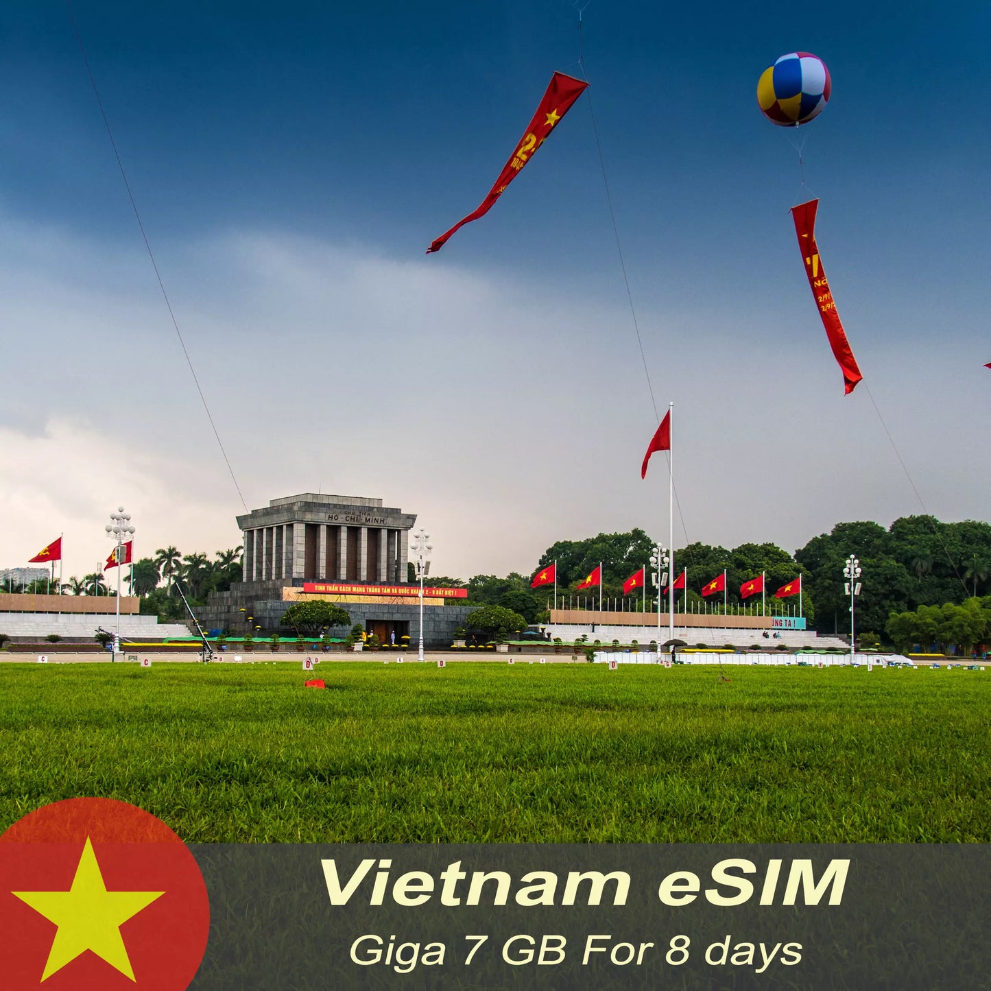 Vietnam Tourist eSim 7GB - 8 days