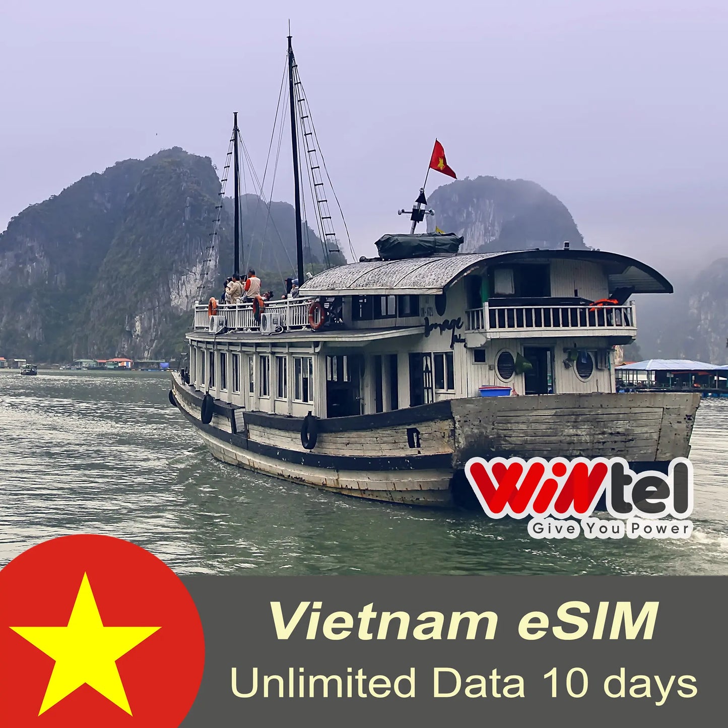Vietnam eSIM Unlimited data plan for 10 days | Giga 10U