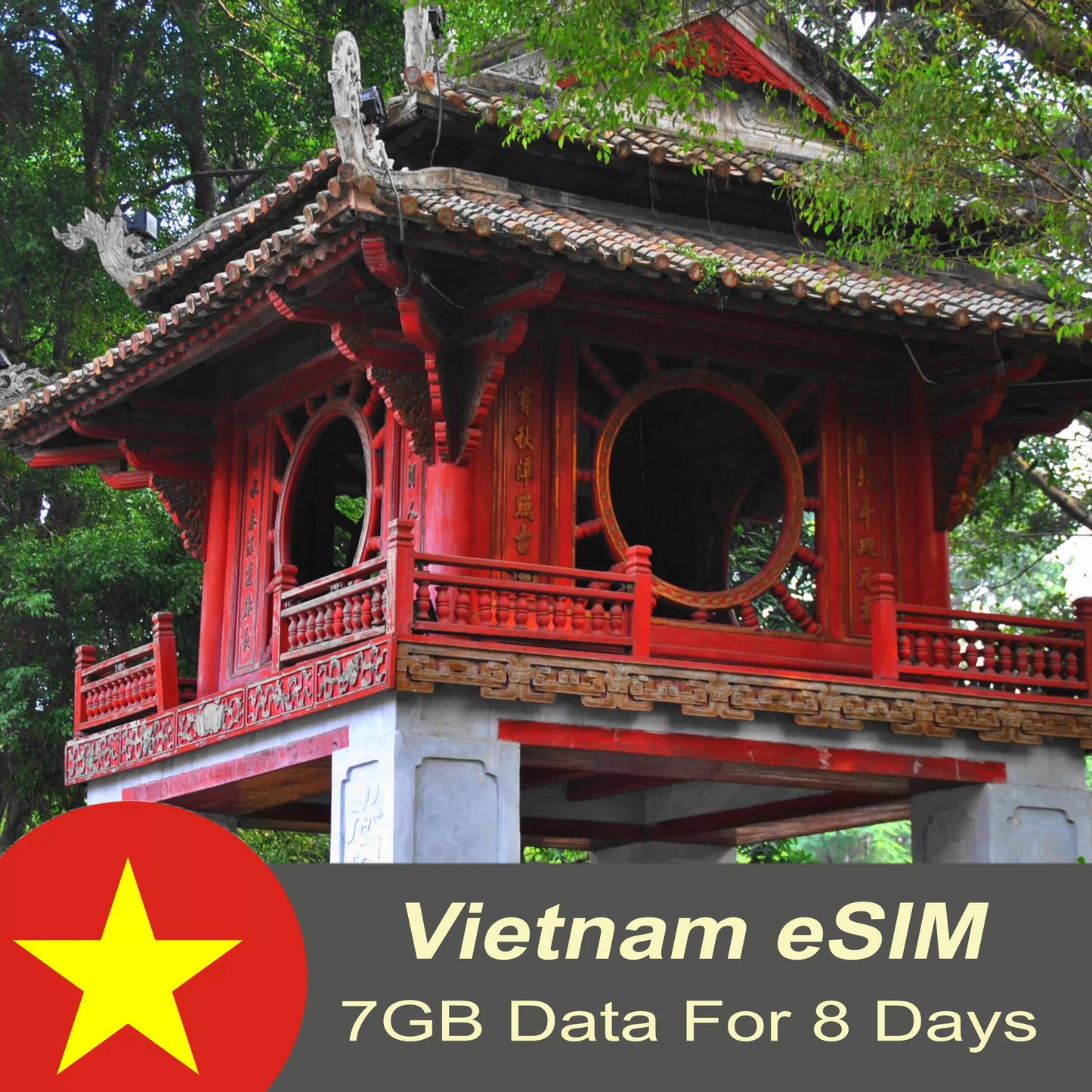 Vietnam Tourist eSim 7GB - 8 days