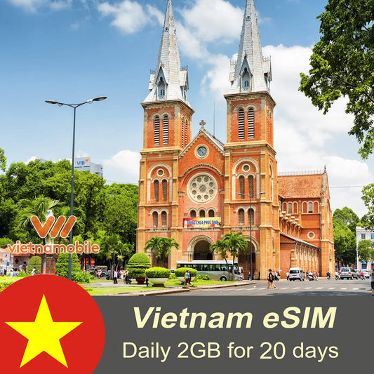 eSIM Govoice Daily 2GB, Free Calls For 20 days | Vietnamobile