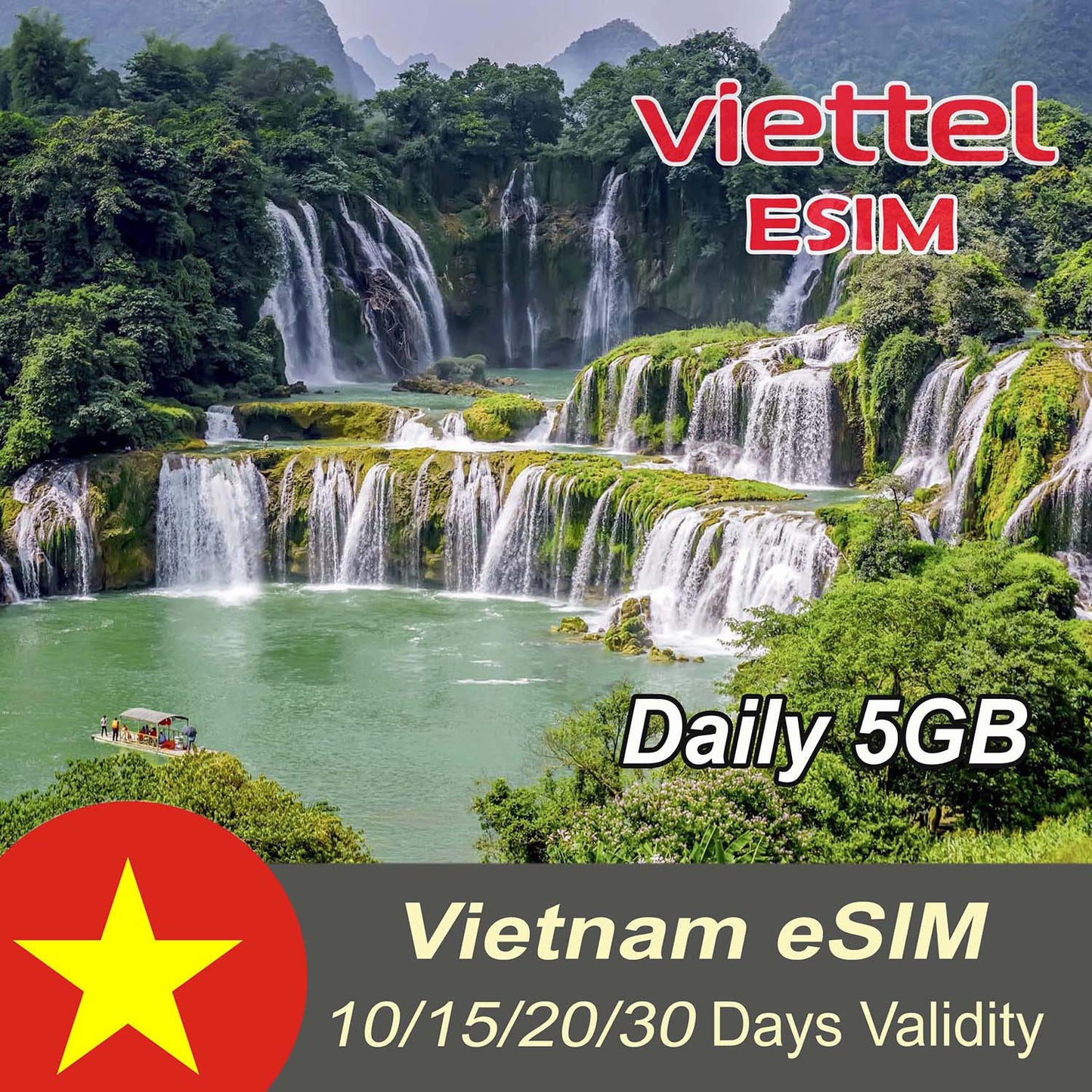 Viettel eSIM Daily 5GB For 10-15-20-30 Days