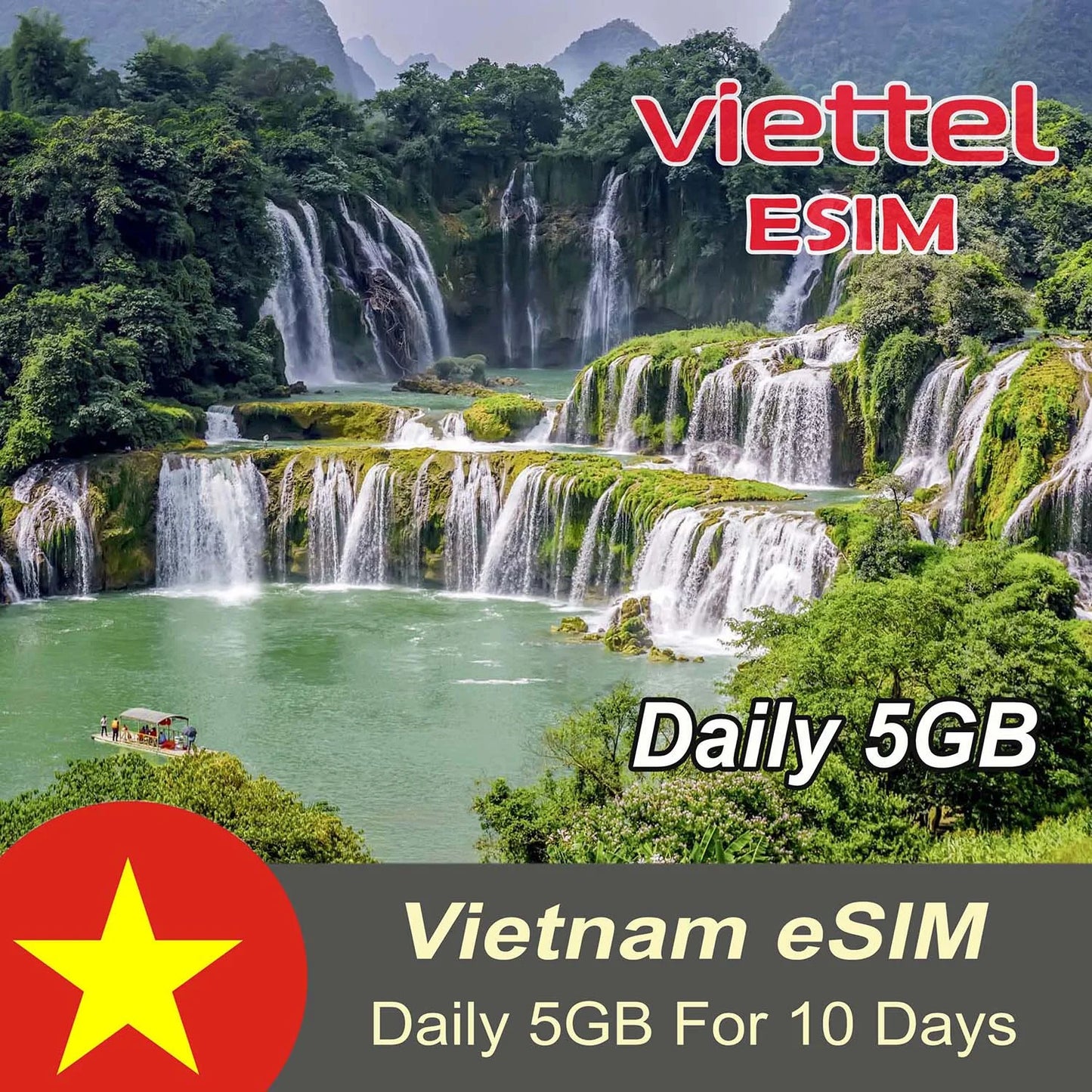 Viettel eSIM Daily 5GB For 10-15-20-30 Days