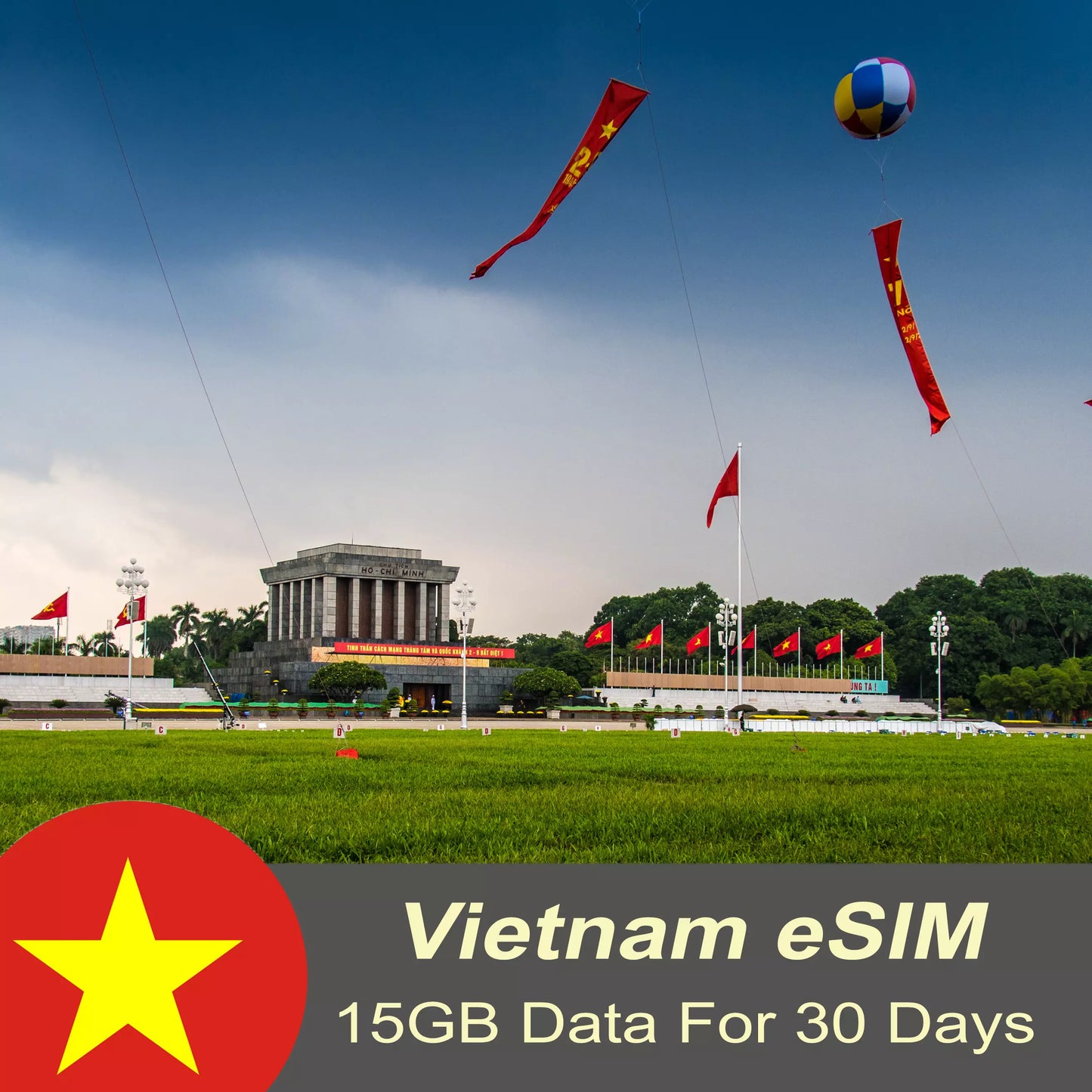 Vietnam Tourist eSIM 15GB - 30 days