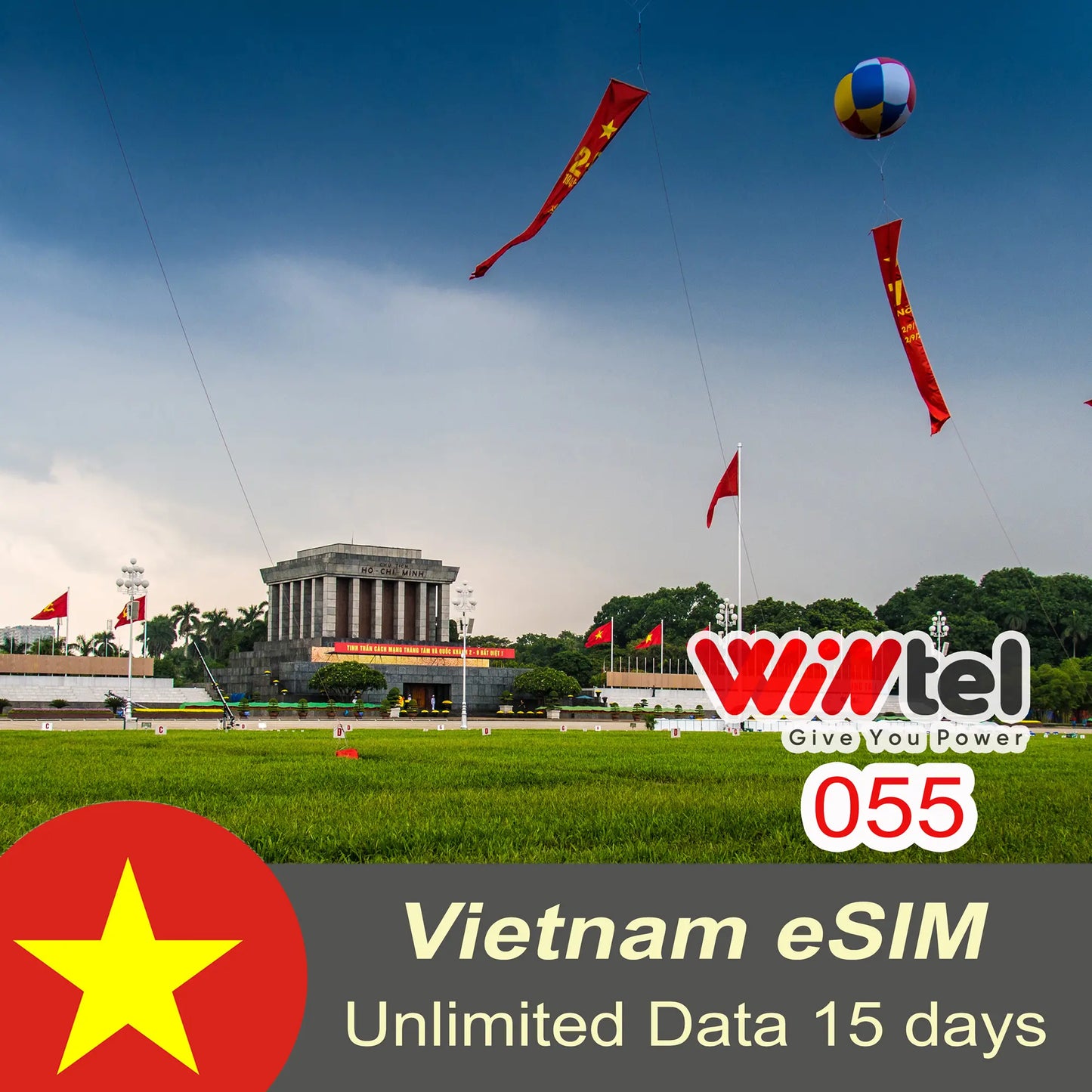 (New) Vietnam eSIM Unlimited data plan for 15 days | Giga 15U